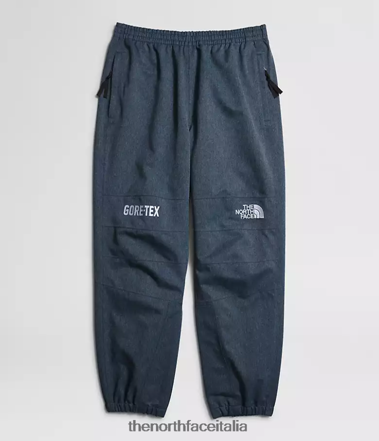 The North Face vestiario 460N8D1299 blu denim/tnf nero uomini pantaloni da montagna gtx