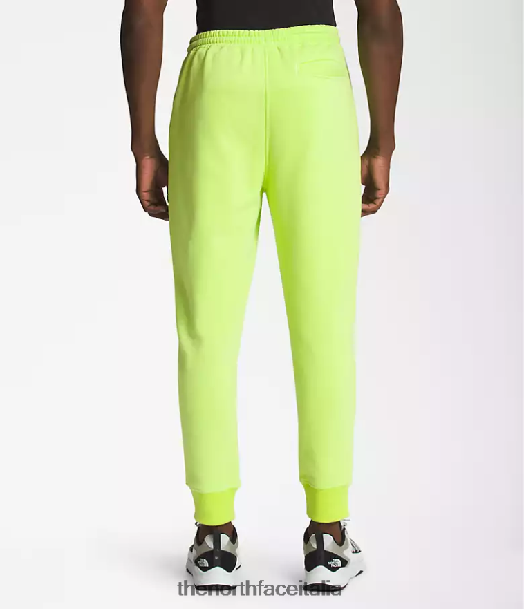 The North Face vestiario 460N8D1040 led giallo/tnf nero uomini pantaloni da jogging box nse