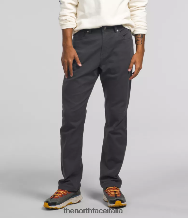The North Face vestiario 460N8D128 grigio asfalto uomini pantaloni da campo 5 tasche