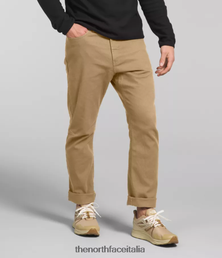 The North Face vestiario 460N8D129 pietra kaki uomini pantaloni da campo 5 tasche