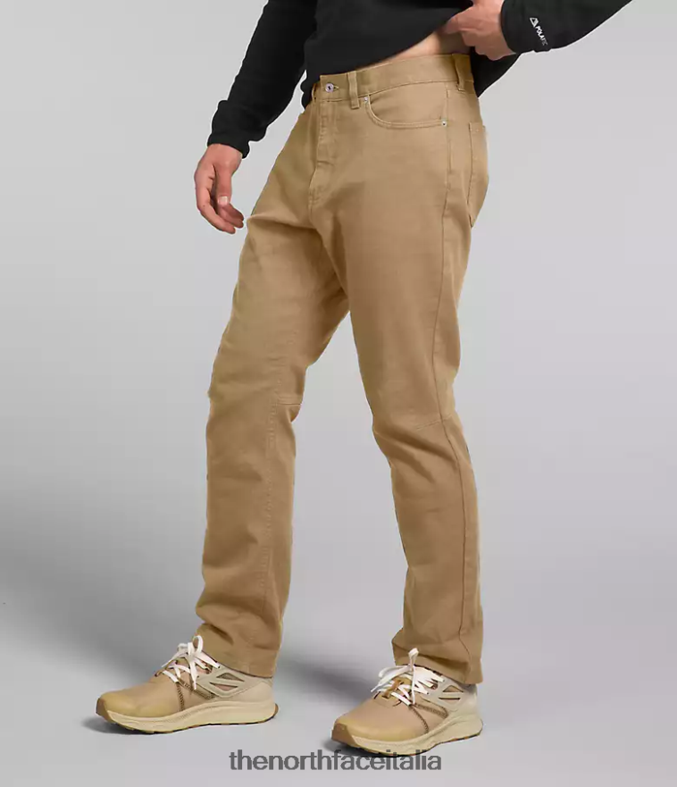 The North Face vestiario 460N8D129 pietra kaki uomini pantaloni da campo 5 tasche