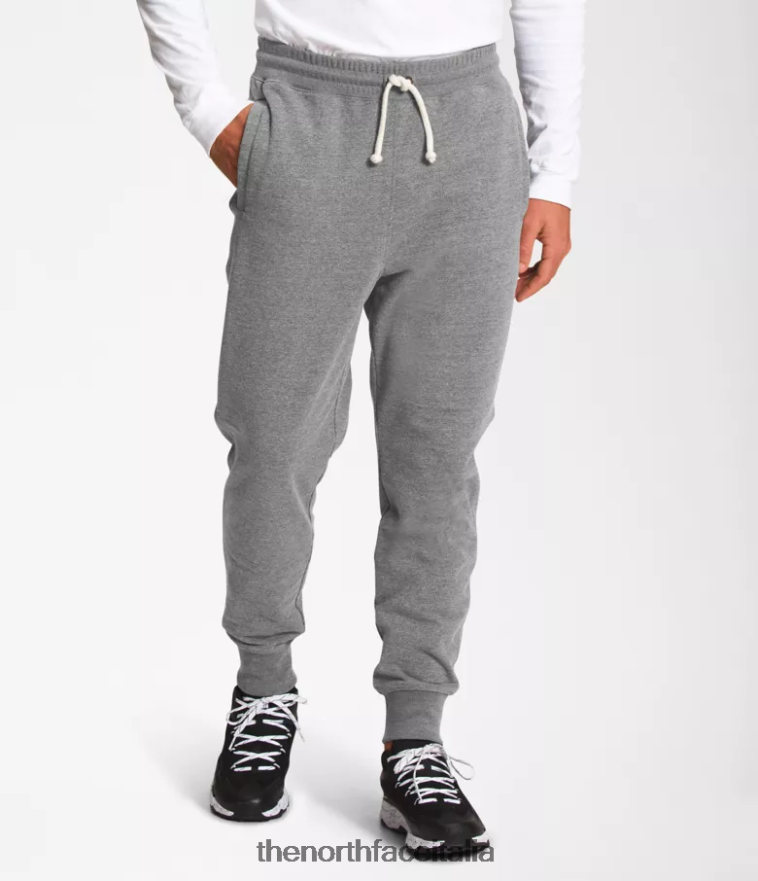 The North Face vestiario 460N8D307 tnf grigio erica medio uomini pantaloni da jogging con toppe tradizionali