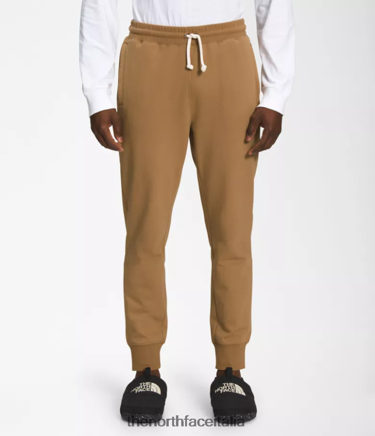 The North Face vestiario 460N8D308 marrone pratico uomini pantaloni da jogging con toppe tradizionali