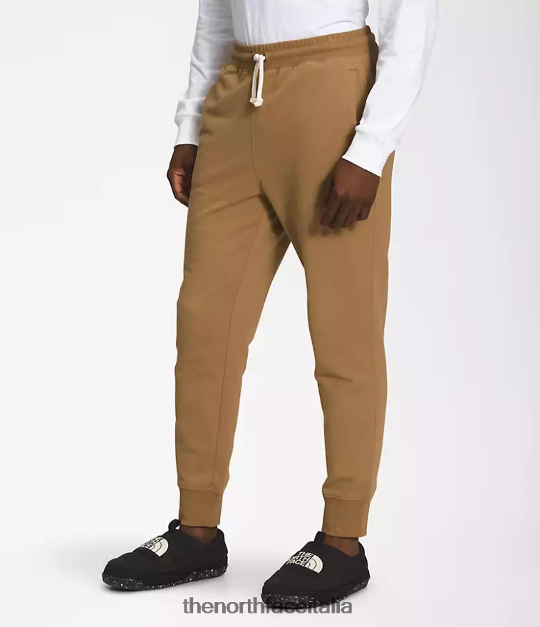 The North Face vestiario 460N8D308 marrone pratico uomini pantaloni da jogging con toppe tradizionali