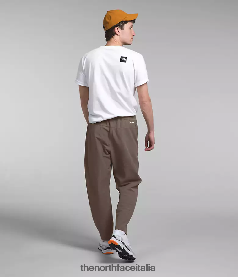 The North Face vestiario 460N8D418 marrone falco uomini pantaloni a griglia tekware