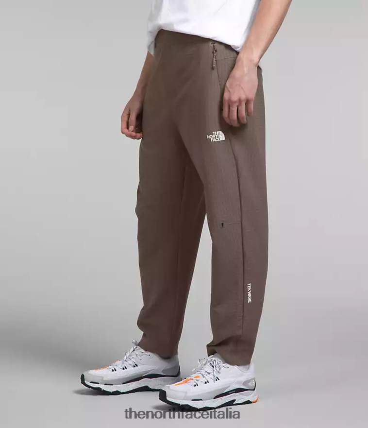The North Face vestiario 460N8D418 marrone falco uomini pantaloni a griglia tekware