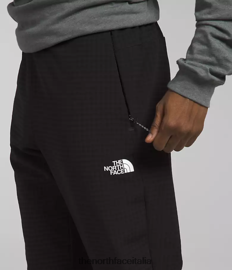 The North Face vestiario 460N8D419 grazie nero uomini pantaloni a griglia tekware