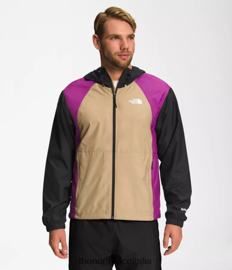 The North Face vestiario 460N8D100 pietra kaki/fiore di cactus viola/tnf nero uomini giacca idrenalina 2000