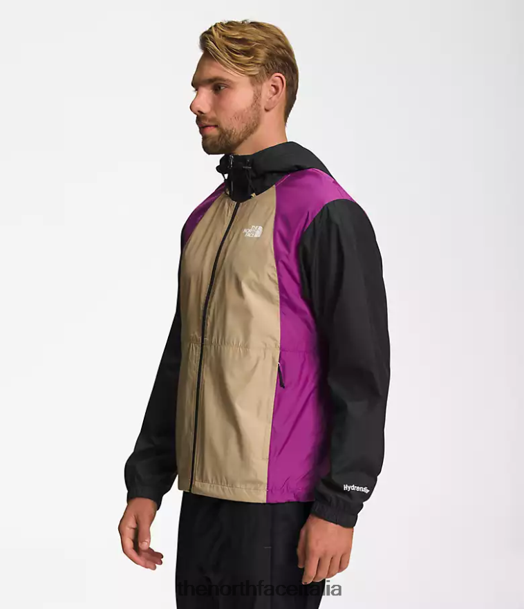 The North Face vestiario 460N8D100 pietra kaki/fiore di cactus viola/tnf nero uomini giacca idrenalina 2000