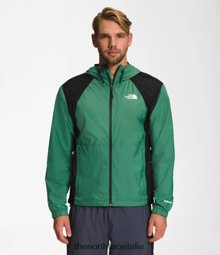 The North Face vestiario 460N8D102 verde erba intenso/nero tnf uomini giacca idrenalina 2000