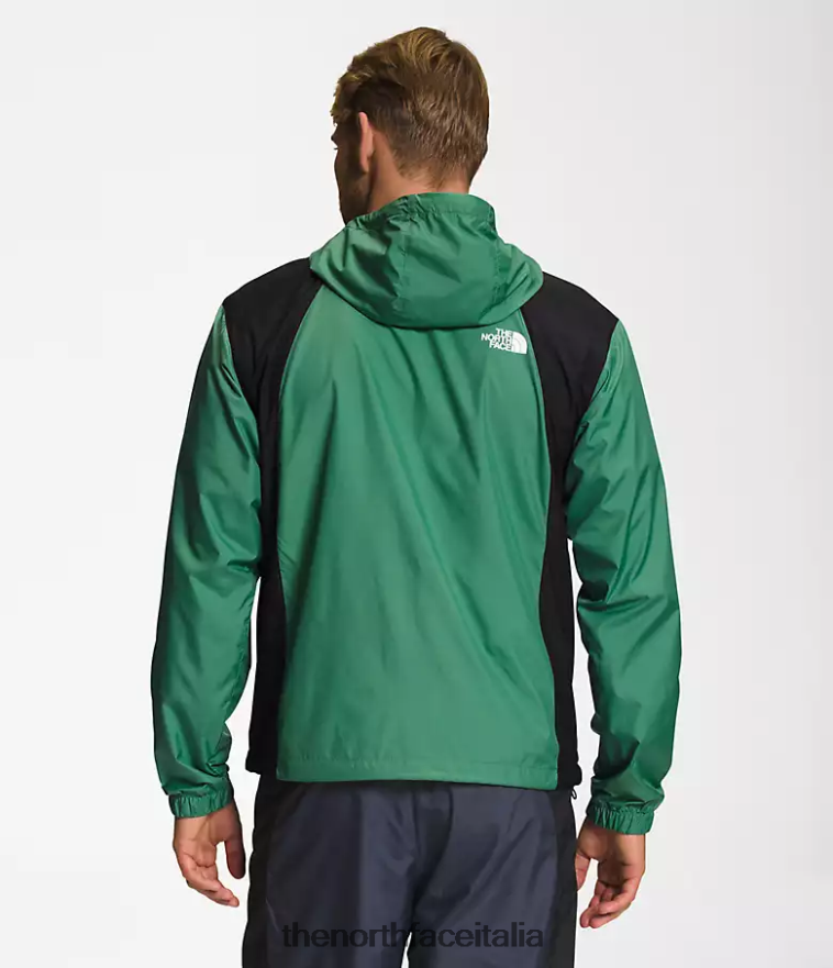 The North Face vestiario 460N8D102 verde erba intenso/nero tnf uomini giacca idrenalina 2000