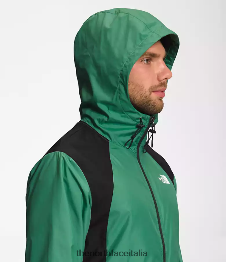 The North Face vestiario 460N8D102 verde erba intenso/nero tnf uomini giacca idrenalina 2000