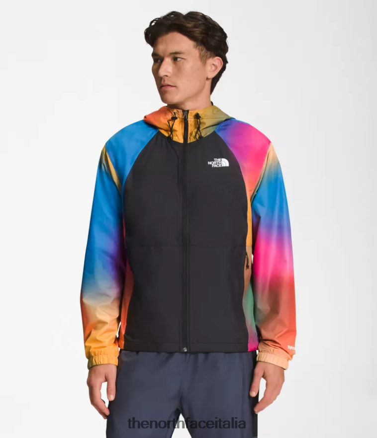 The North Face vestiario 460N8D103 stampa sfumata blu super sonica uomini giacca idrenalina 2000