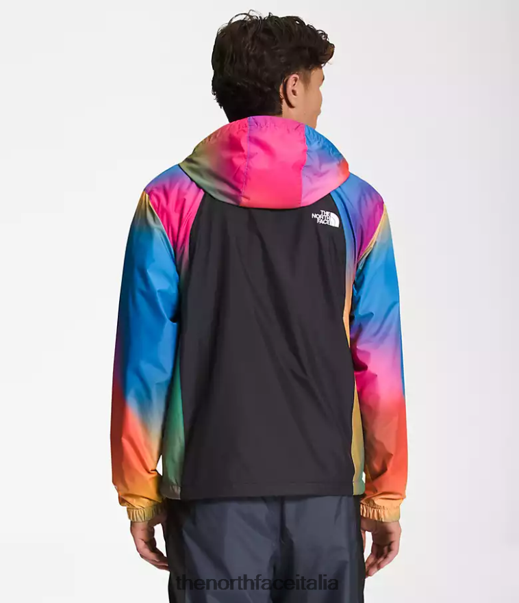 The North Face vestiario 460N8D103 stampa sfumata blu super sonica uomini giacca idrenalina 2000
