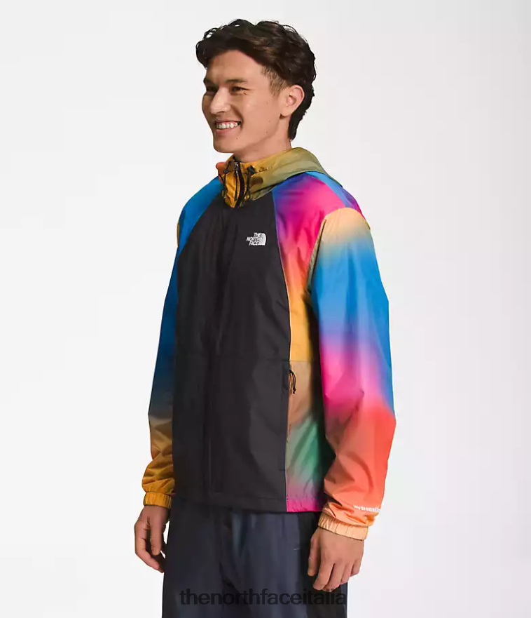 The North Face vestiario 460N8D103 stampa sfumata blu super sonica uomini giacca idrenalina 2000