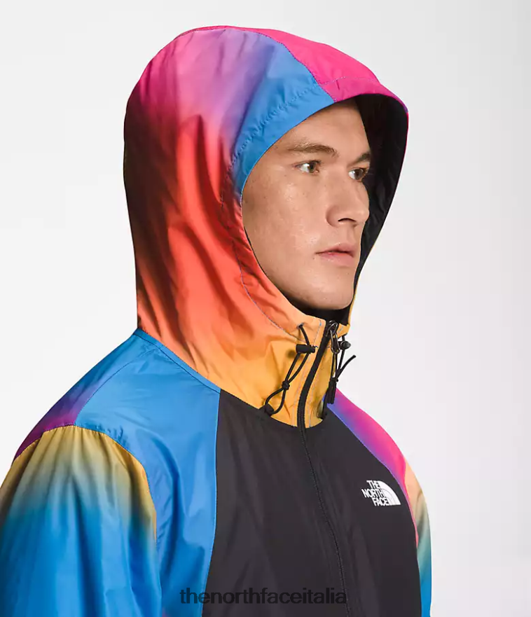 The North Face vestiario 460N8D103 stampa sfumata blu super sonica uomini giacca idrenalina 2000