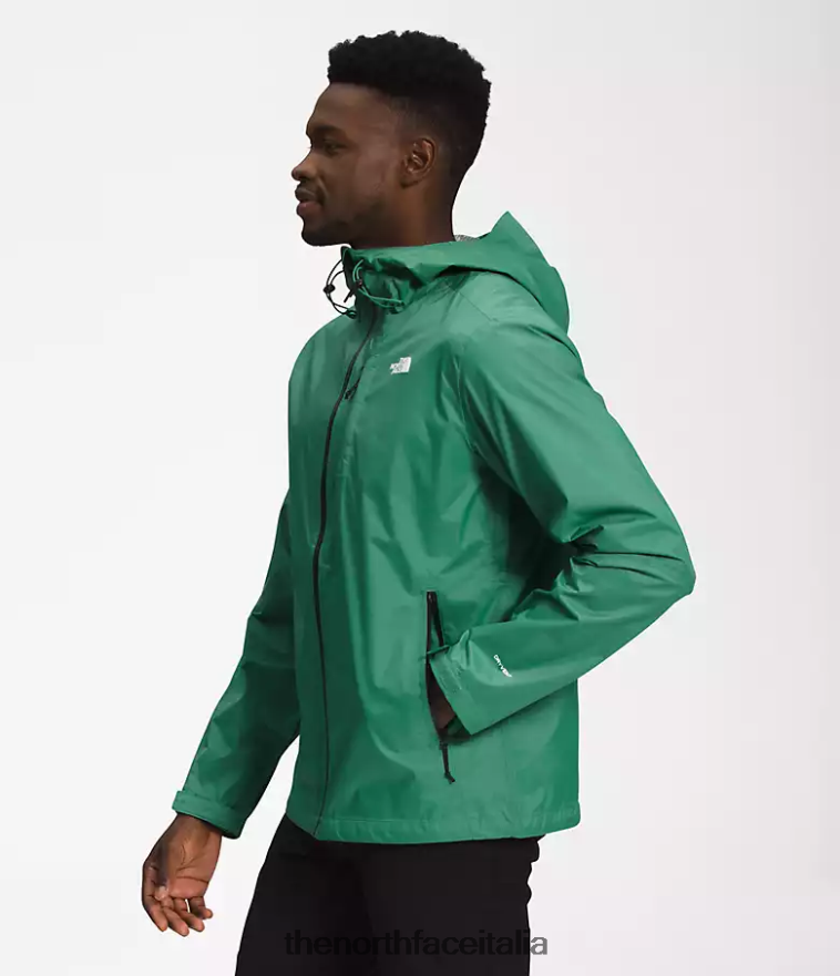 The North Face vestiario 460N8D1248 verde erba intenso uomini giacca alta vista