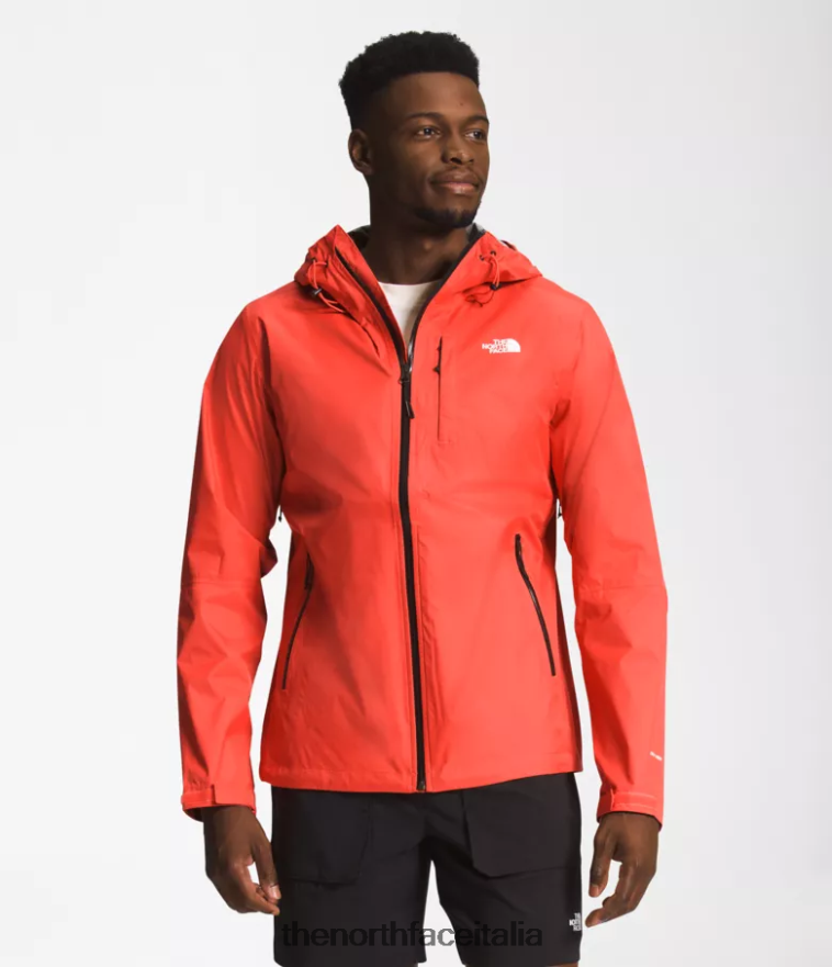 The North Face vestiario 460N8D1251 arancione retrò uomini giacca alta vista