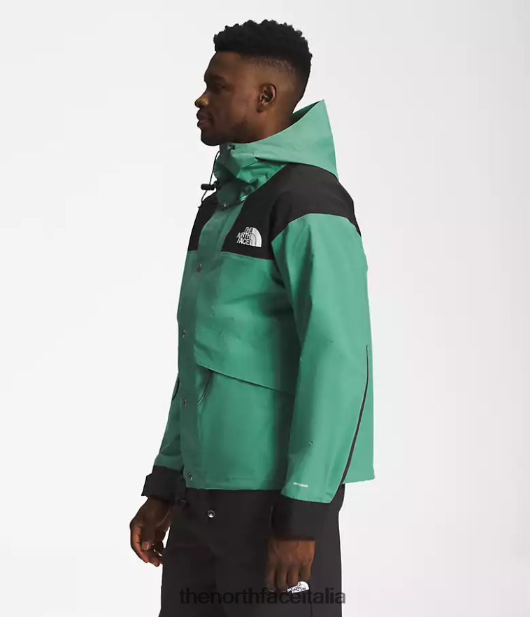 The North Face vestiario 460N8D1295 verde erba intenso uomini Giacca da montagna retrò 86