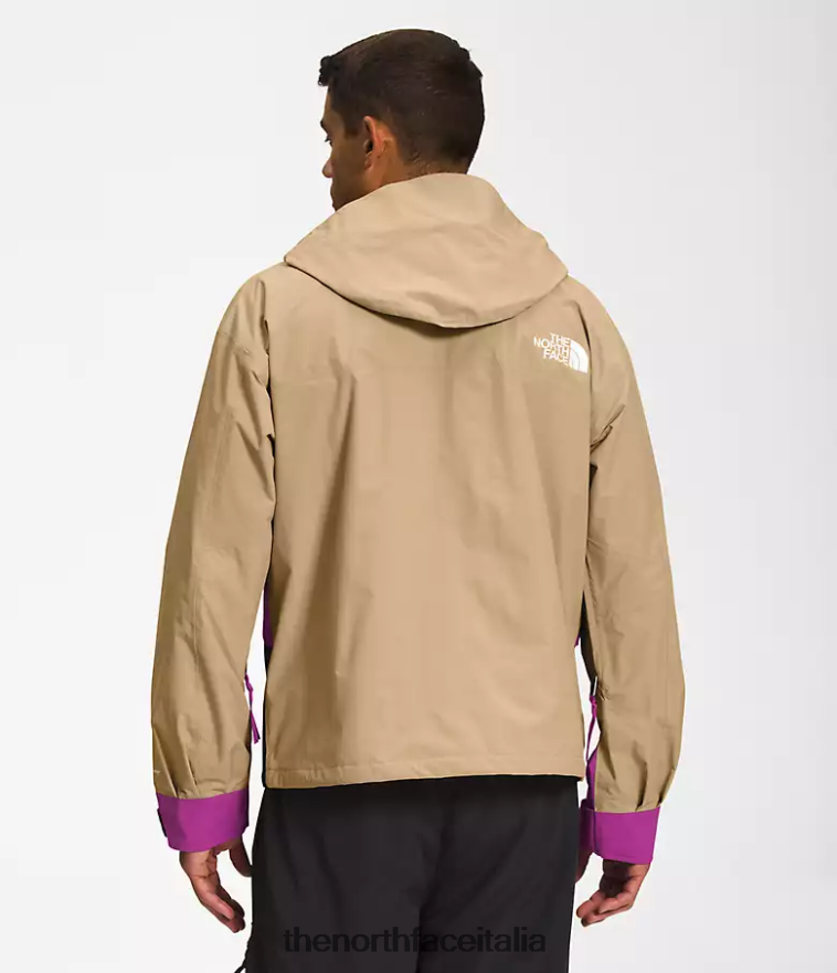 The North Face vestiario 460N8D1297 pietra kaki/fiore di cactus viola/tnf nero uomini Giacca da montagna retrò 86