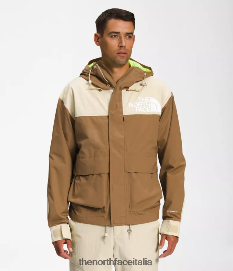 The North Face vestiario 460N8D204 marrone utilitario/ghiaia uomini Giacca da montagna hi-tek 86 low-fi