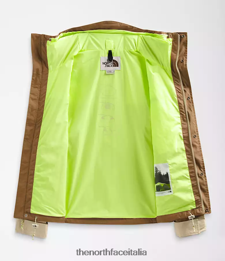 The North Face vestiario 460N8D204 marrone utilitario/ghiaia uomini Giacca da montagna hi-tek 86 low-fi