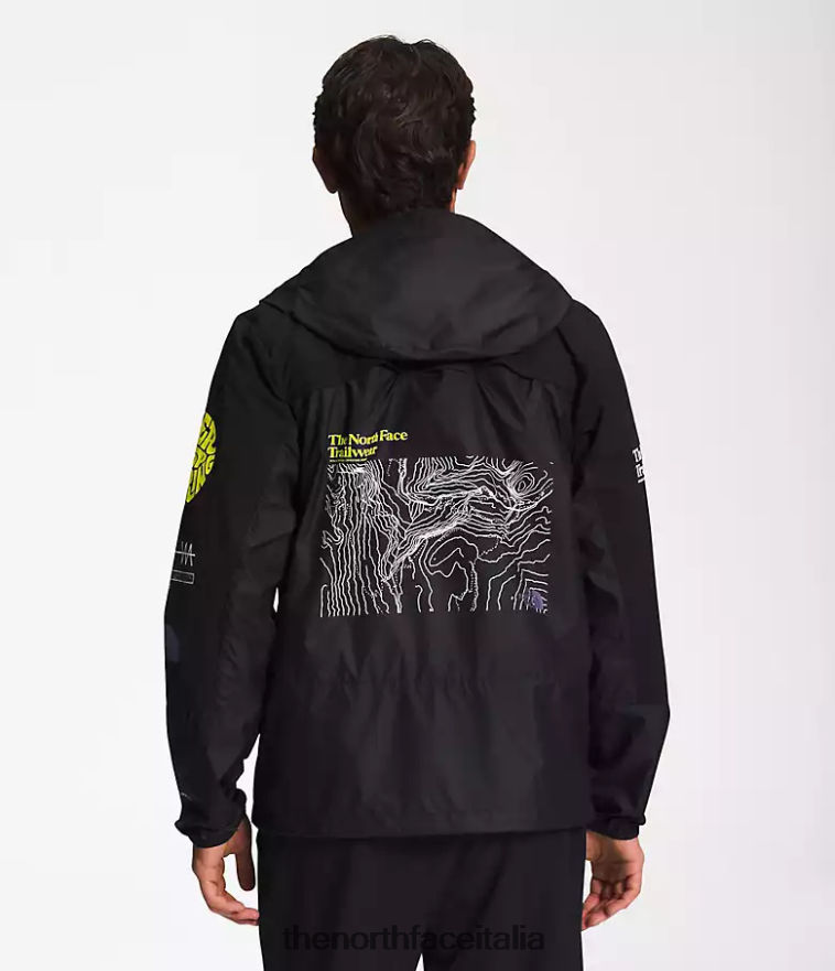 The North Face vestiario 460N8D345 grazie nero uomini giacca da trailwear con fischietto