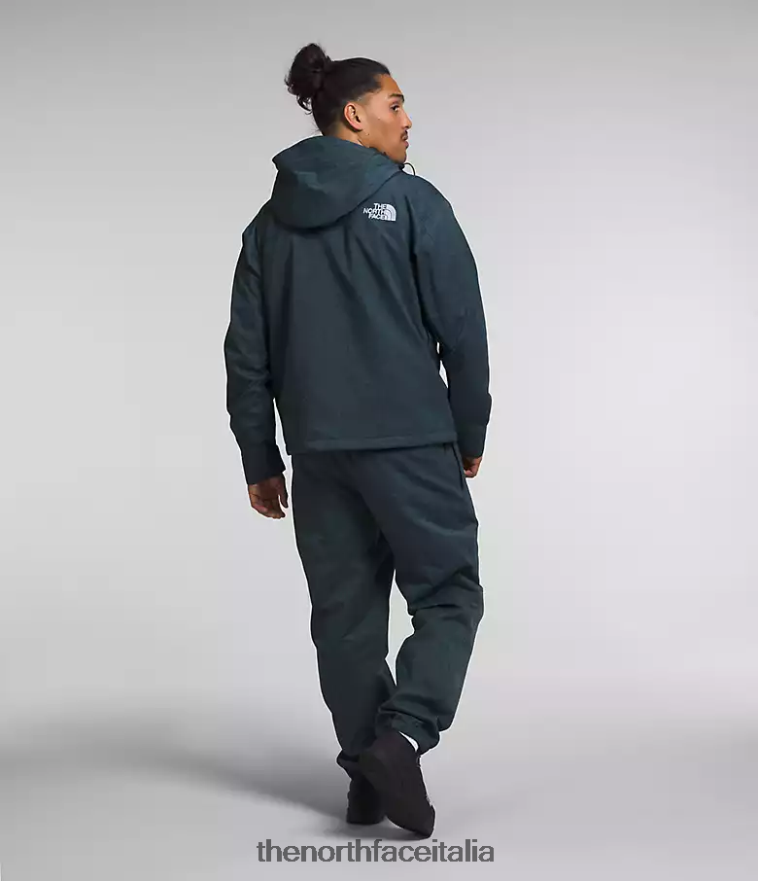 The North Face vestiario 460N8D542 blu denim/tnf nero uomini giacca da montagna gtx