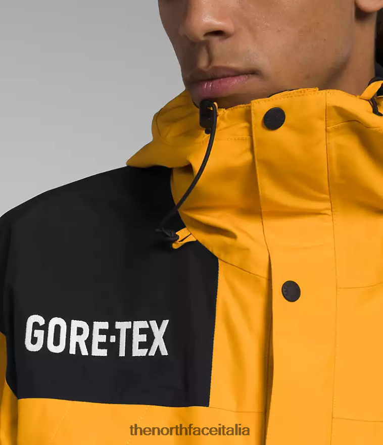 The North Face vestiario 460N8D544 vertice oro/tnf nero uomini giacca da montagna gtx