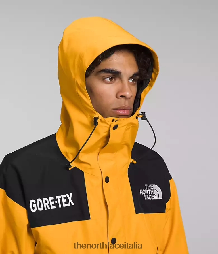 The North Face vestiario 460N8D544 vertice oro/tnf nero uomini giacca da montagna gtx