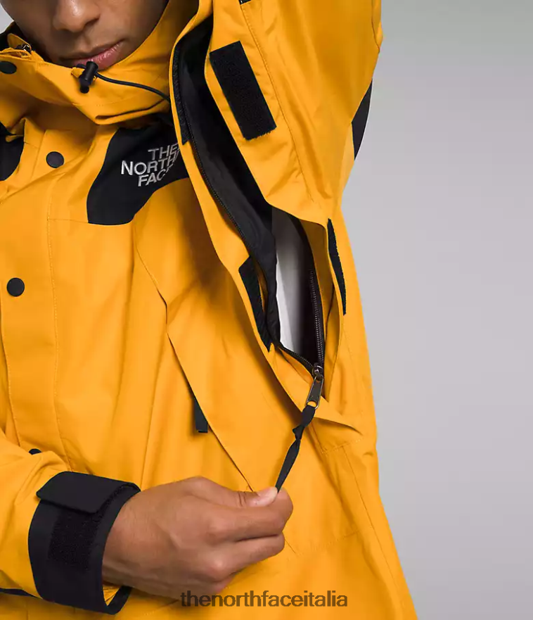 The North Face vestiario 460N8D544 vertice oro/tnf nero uomini giacca da montagna gtx