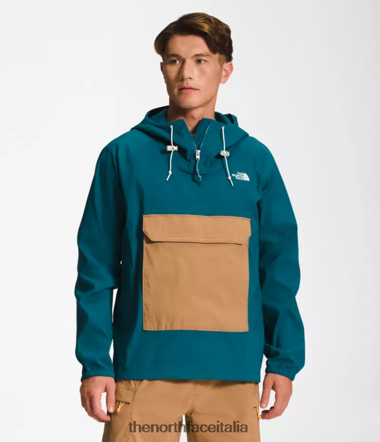 The North Face vestiario 460N8D594 blu corallo/marrone pratico uomini maglione di classe v