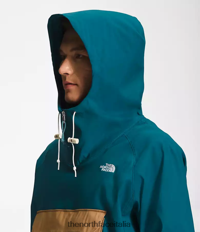 The North Face vestiario 460N8D594 blu corallo/marrone pratico uomini maglione di classe v