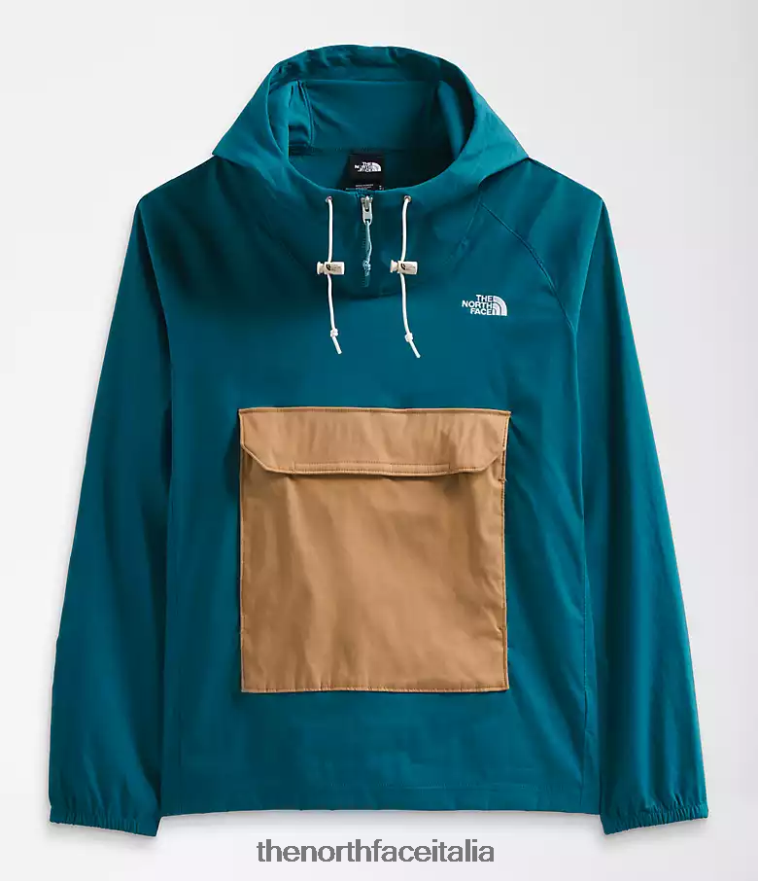The North Face vestiario 460N8D594 blu corallo/marrone pratico uomini maglione di classe v