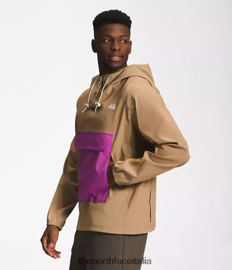 The North Face vestiario 460N8D595 fiore di cactus marrone/viola utile uomini maglione di classe v