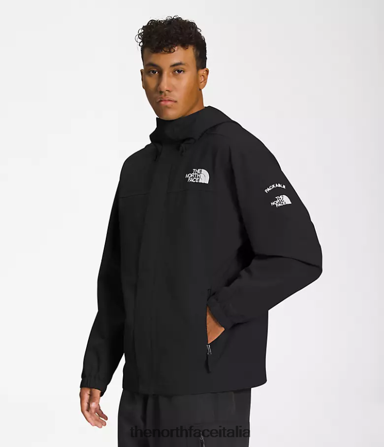 The North Face vestiario 460N8D5 grazie nero uomini giacca tnf ripiegabile