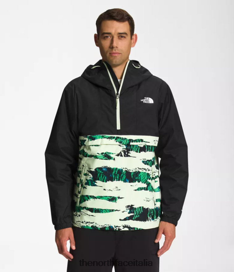 The North Face vestiario 460N8D701 stampa mimetica tnf nero/marrone utile uomini giacca a vento antora - Clicca l'immagine per chiudere