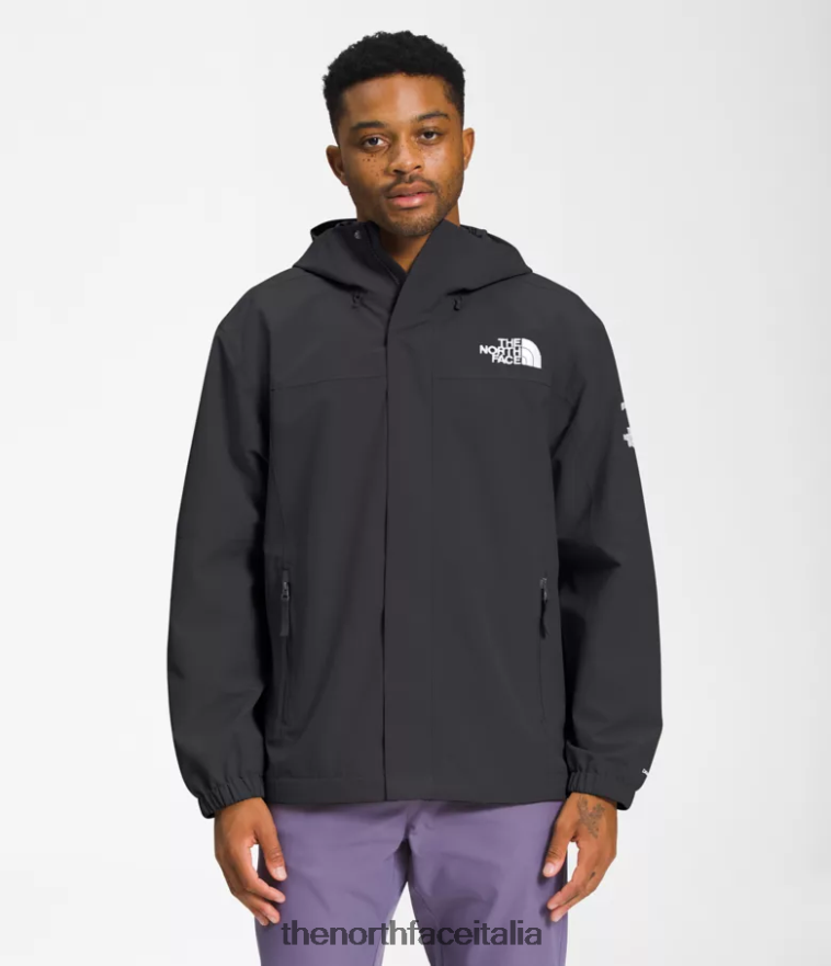 The North Face vestiario 460N8D7 grigio asfalto uomini giacca tnf ripiegabile
