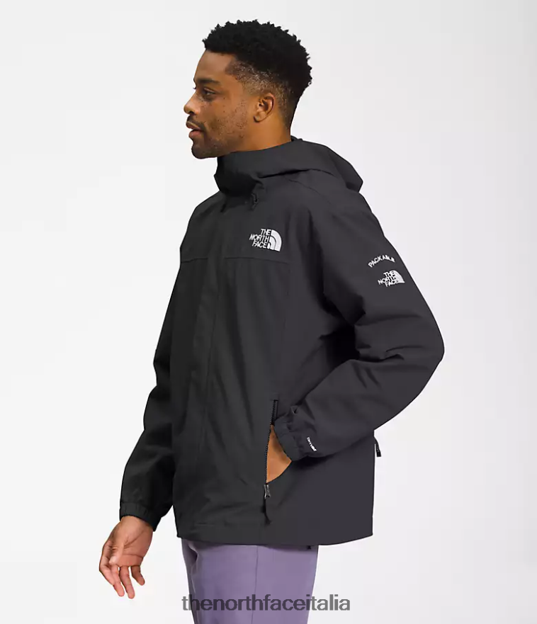 The North Face vestiario 460N8D7 grigio asfalto uomini giacca tnf ripiegabile