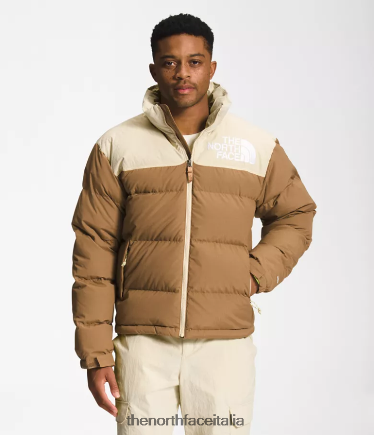 The North Face vestiario 460N8D827 marrone utilitario/ghiaia uomini 92 low-fi hi-tek nuptse