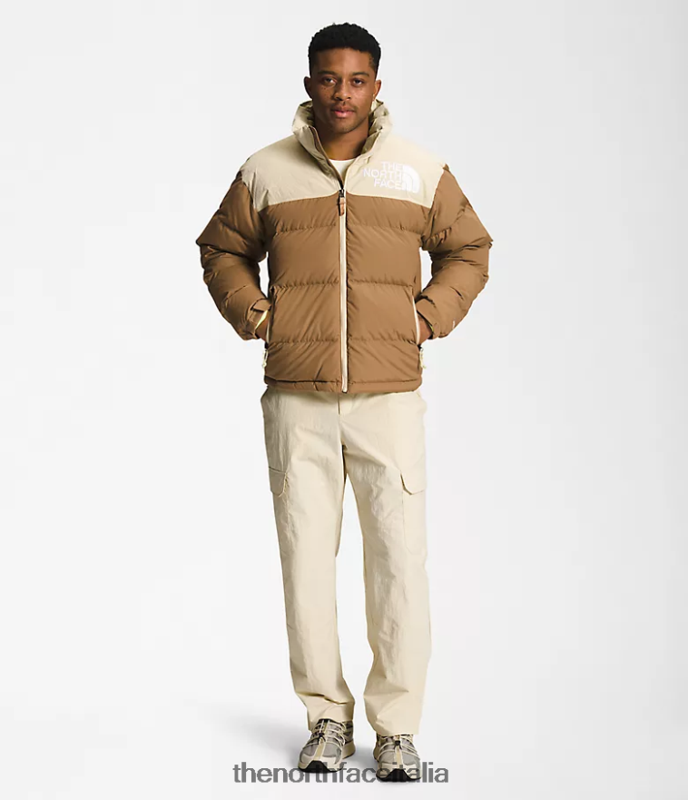 The North Face vestiario 460N8D827 marrone utilitario/ghiaia uomini 92 low-fi hi-tek nuptse