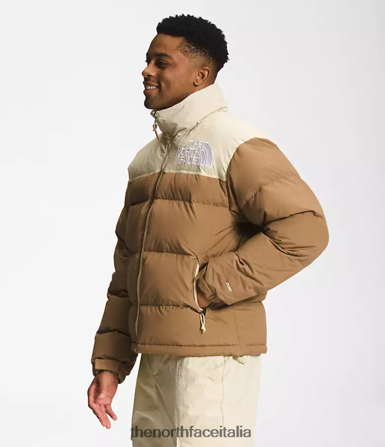 The North Face vestiario 460N8D827 marrone utilitario/ghiaia uomini 92 low-fi hi-tek nuptse