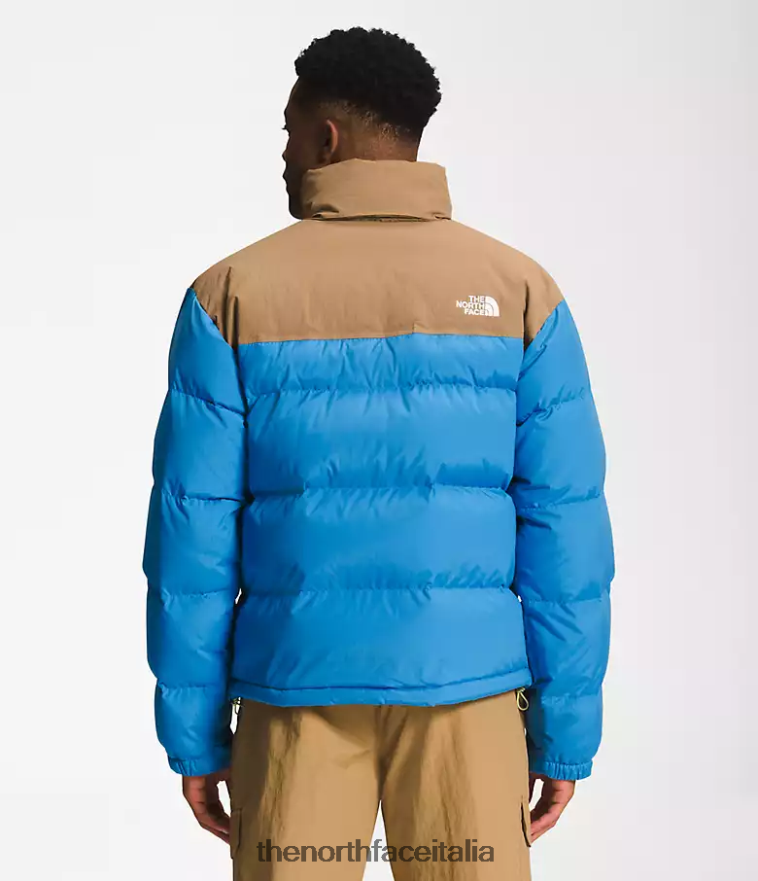 The North Face vestiario 460N8D828 blu super sonico/marrone utile uomini 92 low-fi hi-tek nuptse
