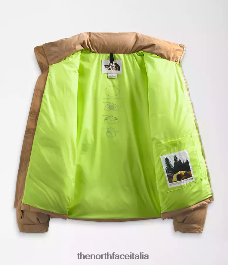 The North Face vestiario 460N8D828 blu super sonico/marrone utile uomini 92 low-fi hi-tek nuptse