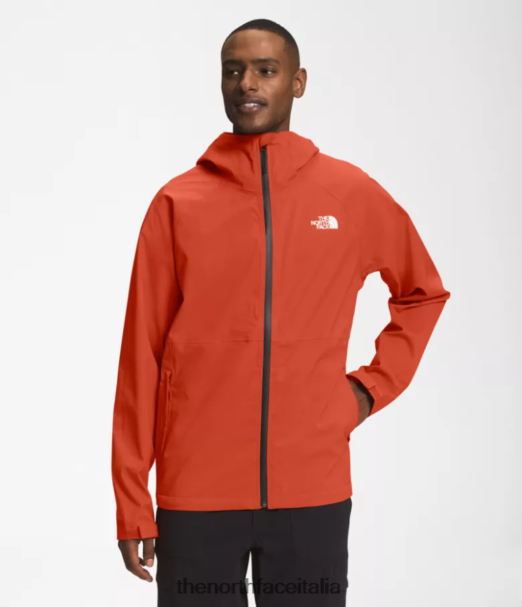The North Face vestiario 460N8D872 bronzo arrugginito uomini giacca elasticizzata valle vista