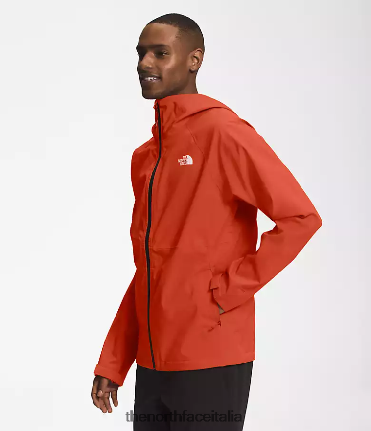 The North Face vestiario 460N8D872 bronzo arrugginito uomini giacca elasticizzata valle vista