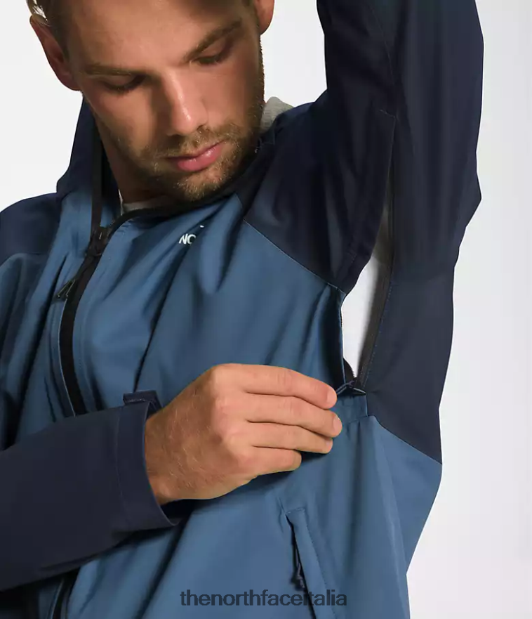 The North Face vestiario 460N8D874 vertice blu navy/ombreggiato uomini giacca elasticizzata valle vista