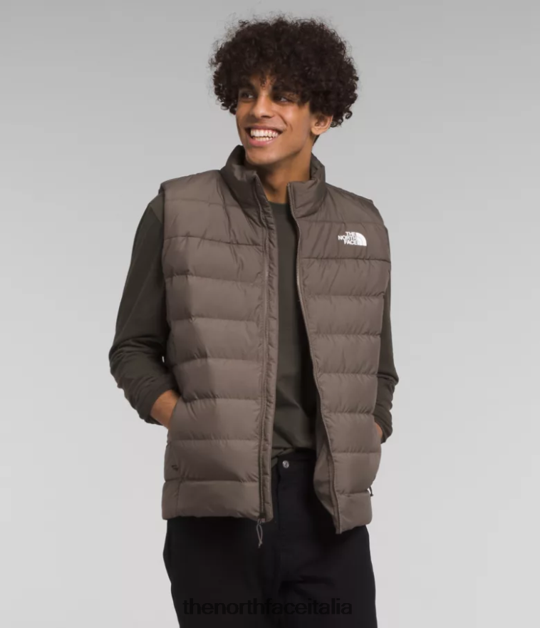 The North Face vestiario 460N8D992 marrone falco uomini gilet aconcagua 3