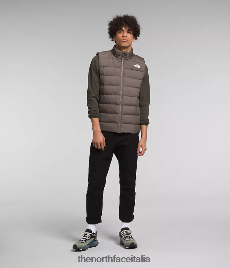 The North Face vestiario 460N8D992 marrone falco uomini gilet aconcagua 3