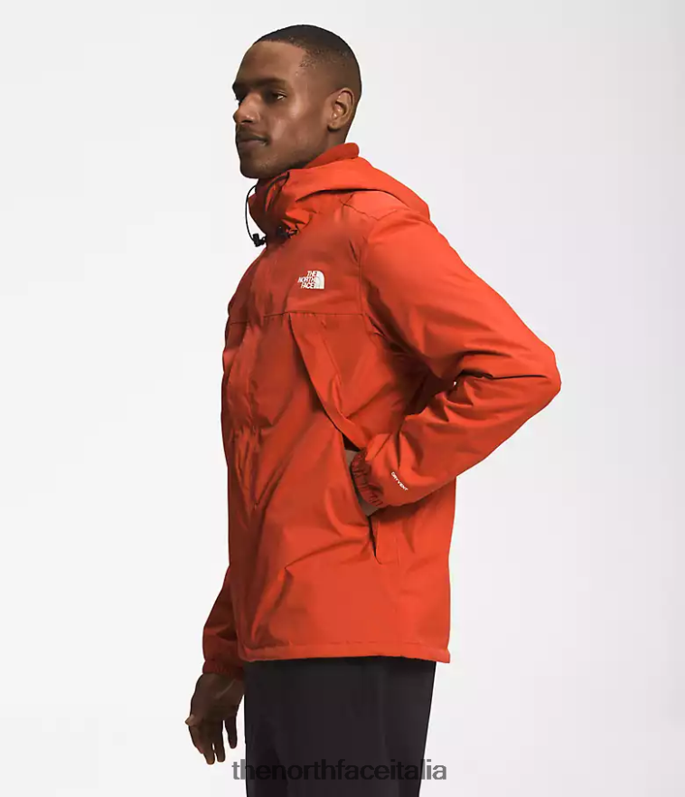 The North Face vestiario 460N8D1001 bronzo arrugginito uomini triclima di antora